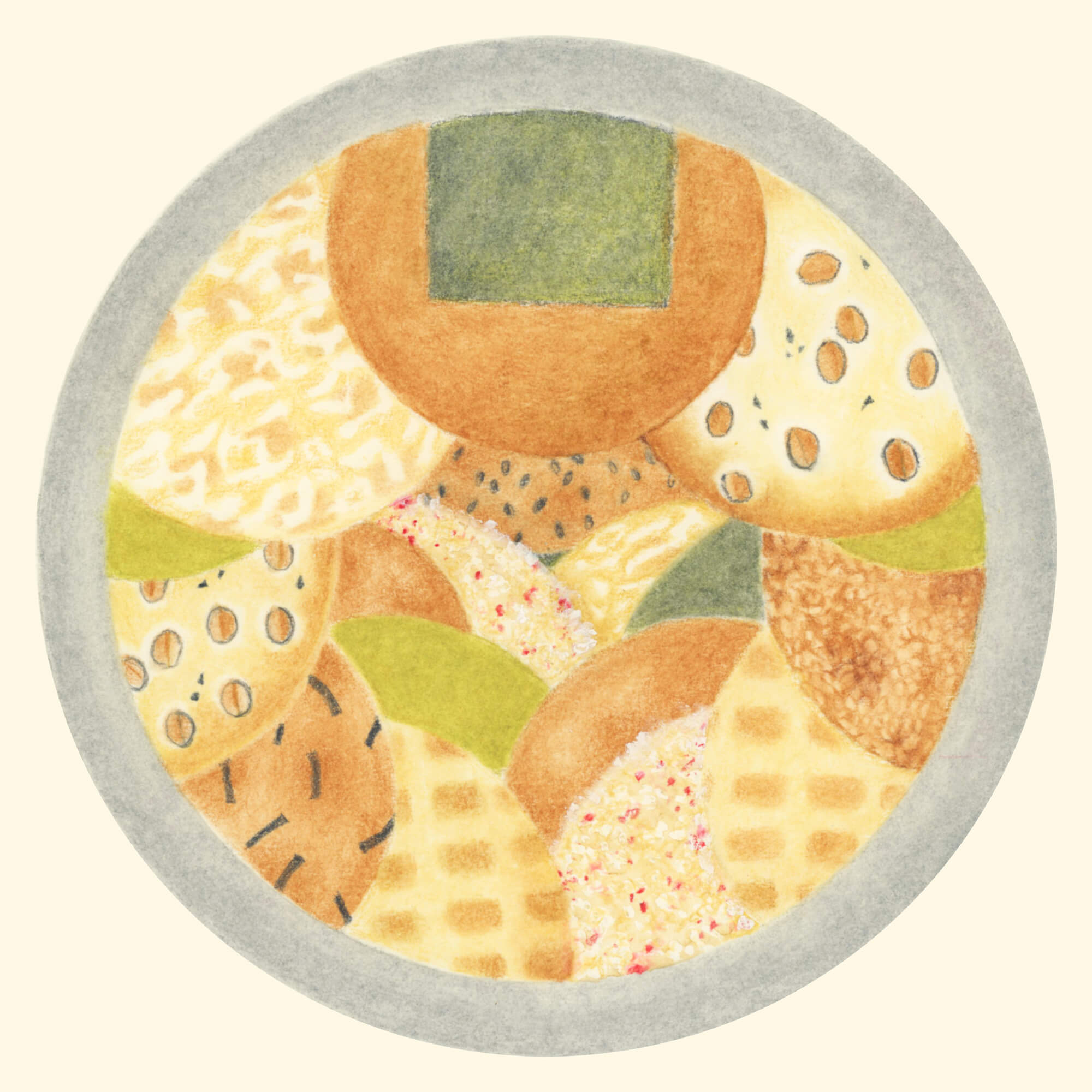 お煎餅イラスト